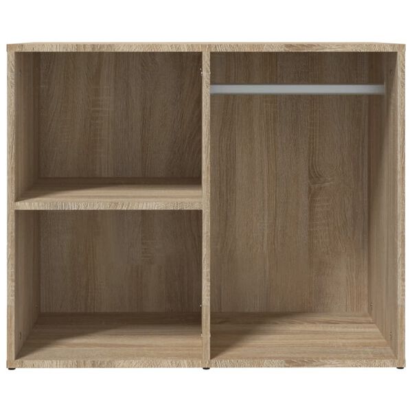 vidaXL Ντουλάπι Γυαλιστερό Sonoma Δρυς 80x40x65εκ.Επεξεργασμένο Ξύλο