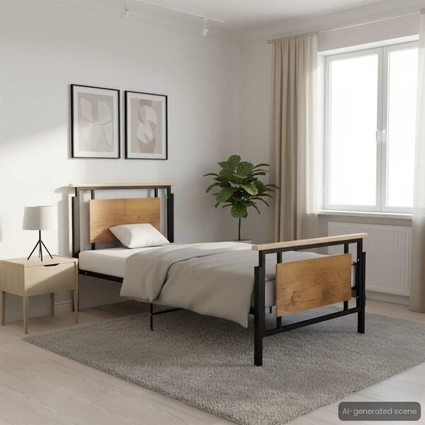 vidaXL &Pi;&lambda;&alpha;ί&sigma;&iota;&omicron; &Kappa;&rho;&epsilon;&beta;&alpha;&tau;&iota;&omicron;ύ 100 x 200 &epsilon;&kappa;. &Mu;&epsilon;&tau;&alpha;&lambda;&lambda;&iota;&kappa;ό