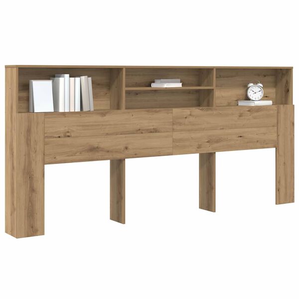 vidaXL Κρεβάτι με Κεφαλάρι με κεφαλάρι Artisan Oak 220 x 19 x 101,5 εκ