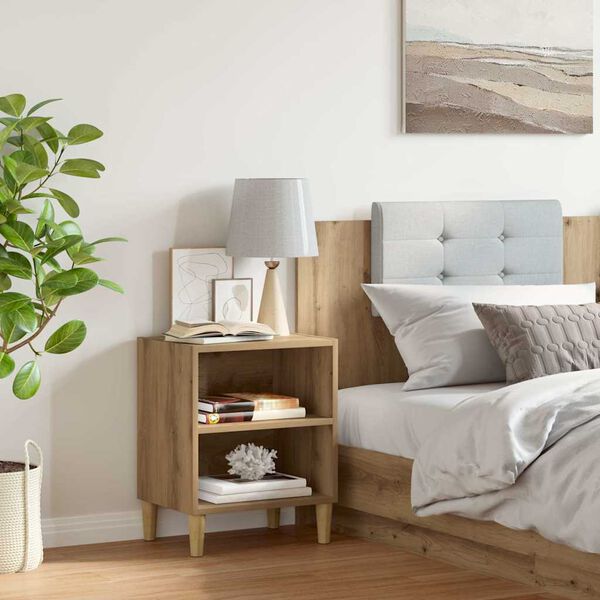 vidaXL Κομοδίνο ντουλάπι Artisan Oak 40x30x50 cm Κατασκευασμένο ξύλο