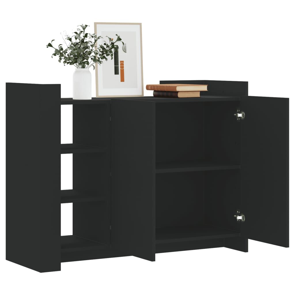 vidaXL Μπουφές Μαύρος 100 x 35 x 75 εκ. από Επεξεργασμένο Ξύλο