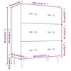 vidaXL Ντουλάπι Γκρι Σκυροδέματος 69,5x34x90 εκ. Επεξεργασμένο Ξύλο