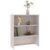 vidaXL Πάνω Μέρος Ντουλαπιού HAMAR Λευκό 85x35x100 εκ. Μασίφ Πεύκο