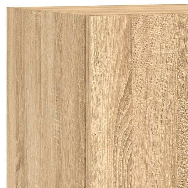 vidaXL Έπιπλο Τηλεόρασης με LED Sonoma Δρυς 30,5x30x102 εκ.