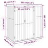 vidaXL Αποθήκη Εργαλείων Κήπου Καφέ 161x89x161 εκ. από Γαλβαν. Ατσάλι