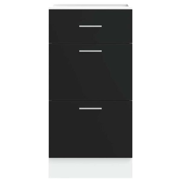 vidaXL Ντουλάπι "Lyon" Μαύρο 40x46x81,5 εκ. από Τεχνητό Ξύλο