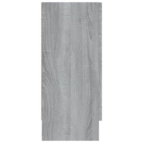 vidaXL Βιτρίνα Γκρι Sonoma 120x30,5x70 εκ. από Επεξεργασμένο Ξύλο