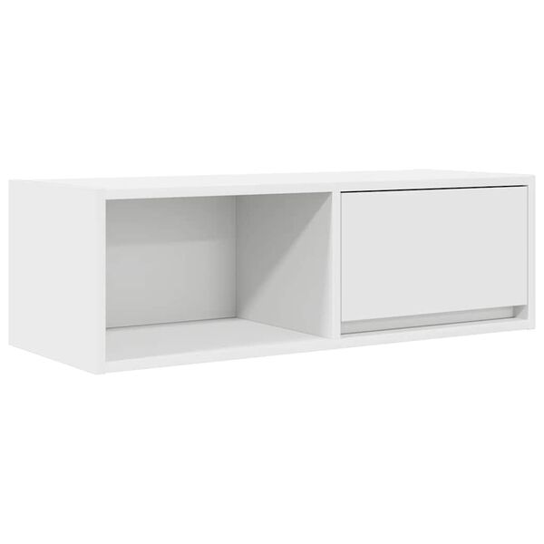 vidaXL Έπιπλο Τηλεόρασης Λευκό 80x31x25,5 εκ. Επεξεργασμένο Ξύλο