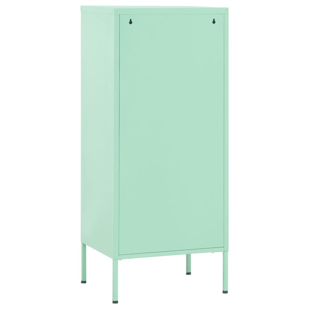 vidaXL Ντουλάπι Αποθήκευσης Xρώμα Mέντας 42,5x35x101,5 εκ. από Ατσάλι
