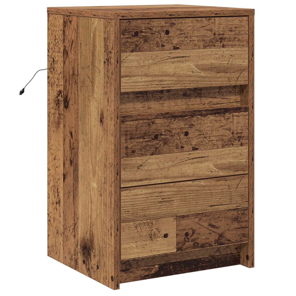 vidaXL Κομοδίνο with Παλαιό ξύλο 38 x 34 x 61 εκ. Επεξεργασμένο ξύλο