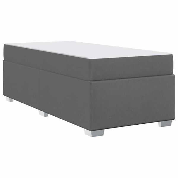 vidaXL Σκελετός Κρεβατιού Σκούρο γκρι 80 x 200 cm ύφασμα