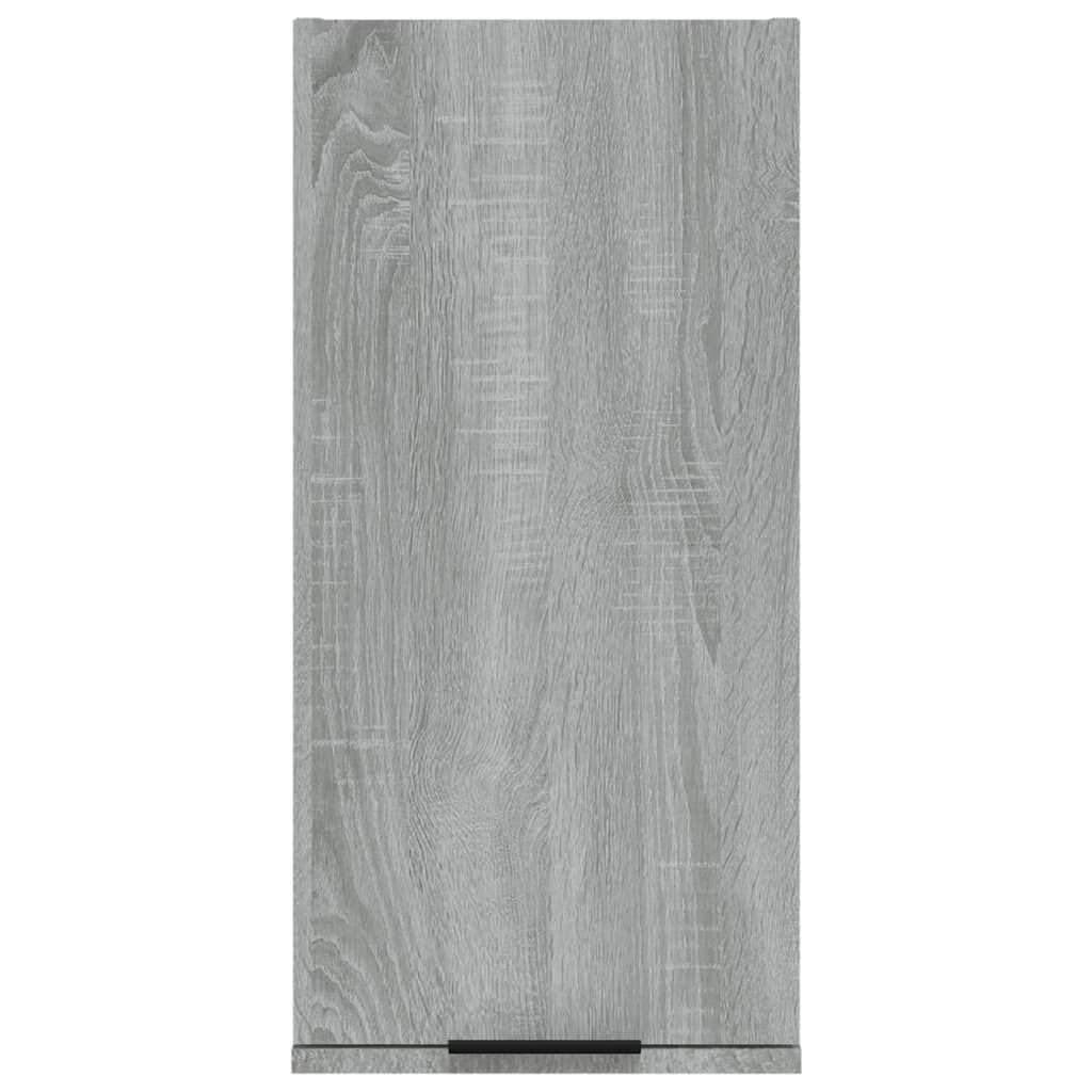 vidaXL Ντουλάπι Μπάνιου Επιτοίχιο Γκρι sonoma 32 x 20 x 67 εκ.