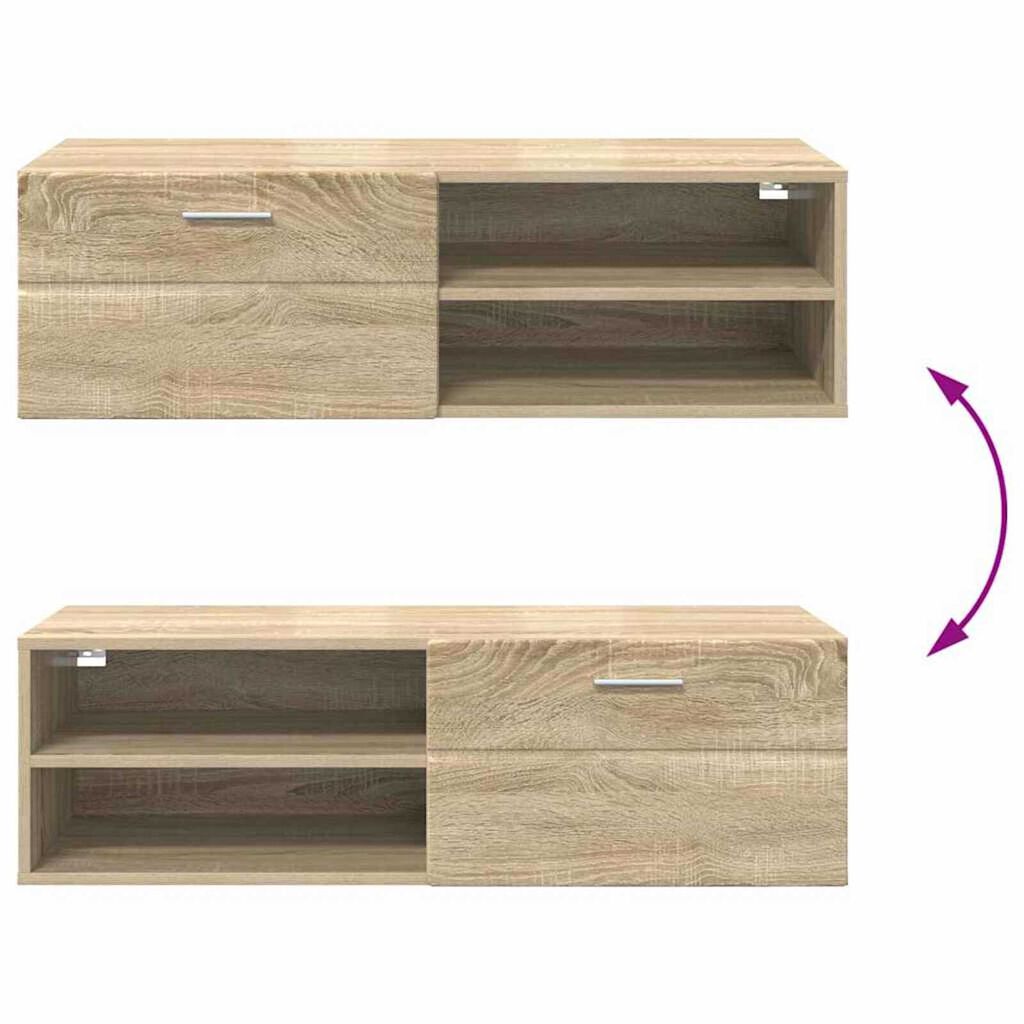 vidaXL Ντουλάπι TV Sonoma Δρυς 100.5 x 39 x 30 εκ Επεξεργασμένο ξύλο