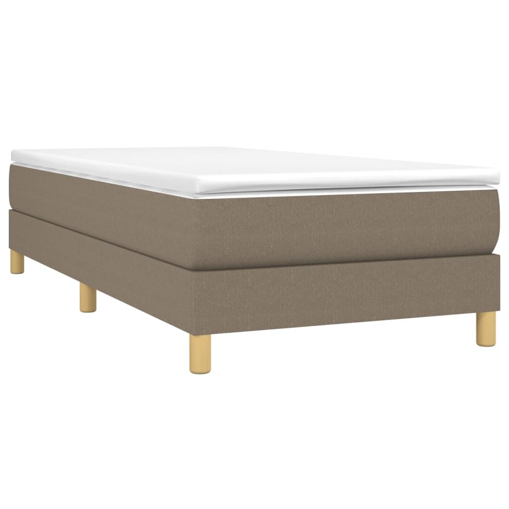 vidaXL Σκελετός Κρεβατιού Χωρίς Στρώμα Taupe 80x200 εκ. Υφασμάτινο