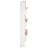 vidaXL Ζαρντινιέρα Τοίχου 3 Επιπέδων Λευκή 60x18,5x110 εκ. Μασίφ Πεύκο