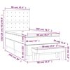vidaXL &Kappa;&rho;&epsilon;&beta;ά&tau;&iota; Boxspring &mu;&epsilon; &Sigma;&tau;&rho;ώ&mu;&alpha; &Gamma;&kappa;&rho;&iota; 90x200 &epsilon;&kappa;. &alpha;&pi;ό &Sigma;&upsilon;&nu;&theta;&epsilon;&tau;&iota;&kappa;ό &Delta;έ&rho;&mu;&alpha;