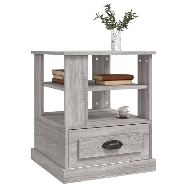 vidaXL Βοηθητικό Τραπέζι Γκρι Sonoma 50x50x60 εκ. Επεξεργασμένο Ξύλο