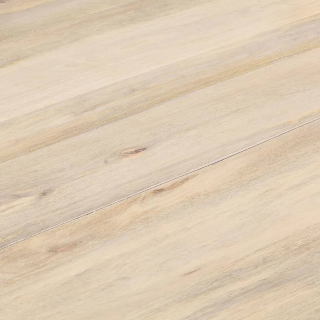 vidaXL Τραπεζαρία Στρογγυλή 110 x 76 εκ. από Μασίφ Ξύλο Μάνγκο