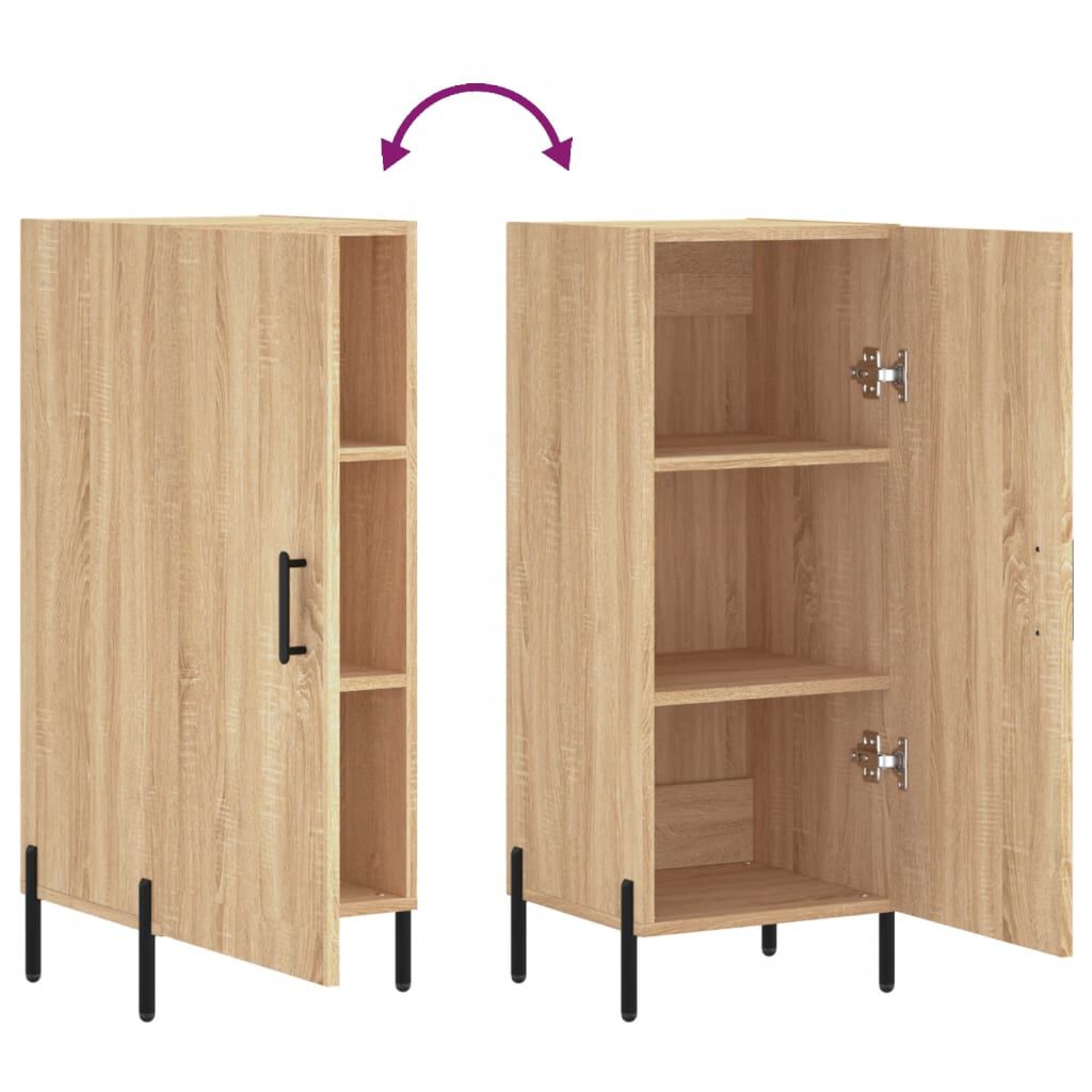 vidaXL Ντουλάπι Sonoma Δρυς 34,5x34x90 εκ. από Επεξεργασμένο Ξύλο