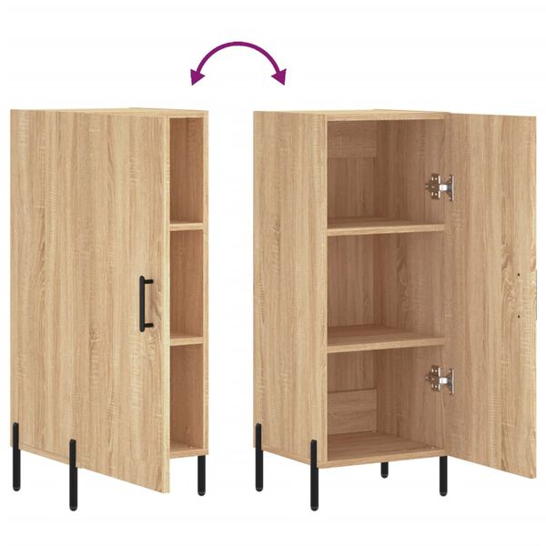 vidaXL Ντουλάπι Sonoma Δρυς 34,5x34x90 εκ. από Επεξεργασμένο Ξύλο