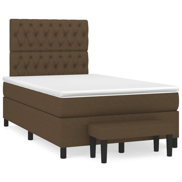 vidaXL &Kappa;&rho;&epsilon;&beta;ά&tau;&iota; Boxspring &mu;&epsilon; &Sigma;&tau;&rho;ώ&mu;&alpha; &Sigma;&kappa;&omicron;ύ&rho;&omicron; &Kappa;&alpha;&phi;έ 120x190 &epsilon;&kappa; &Upsilon;&phi;&alpha;&sigma;&mu;ά&tau;&iota;&nu;&omicron;