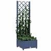 vidaXL Γλάστρα Κήπου με Πλέγμα Μπλε Γκρι 40x40x121,5 εκ. από Πολυπροπυλένιο