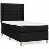 vidaXL &Kappa;&rho;&epsilon;&beta;ά&tau;&iota; Boxspring &mu;&epsilon; &Sigma;&tau;&rho;ώ&mu;&alpha; &Mu;&alpha;ύ&rho;&omicron; 90x190 &epsilon;&kappa;.&Upsilon;&phi;&alpha;&sigma;&mu;ά&tau;&iota;&nu;&omicron;