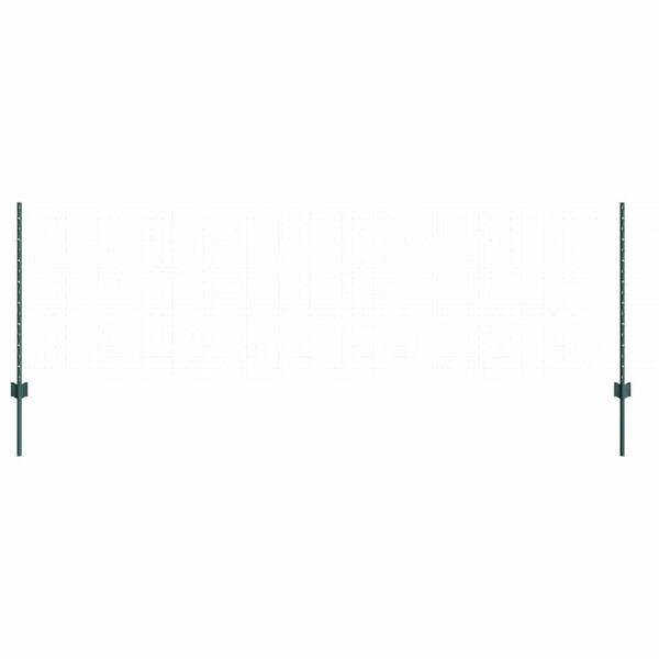 vidaXL Πό posts φράχτη 11 pcs Πράσινο 80 cm Ατσάλι