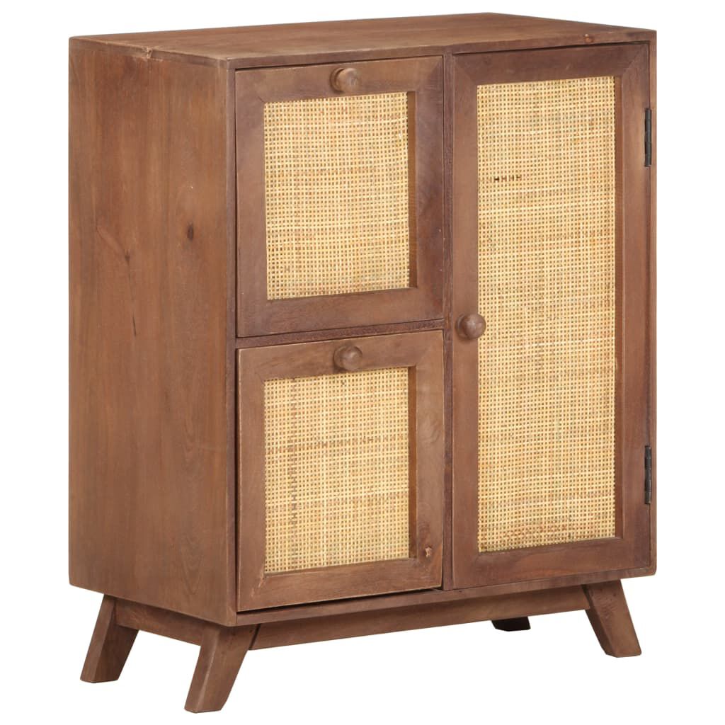 vidaXL Ντουλάπι 60 x 35 x 75 εκ. από Μασίφ Ξύλο Μάνγκο