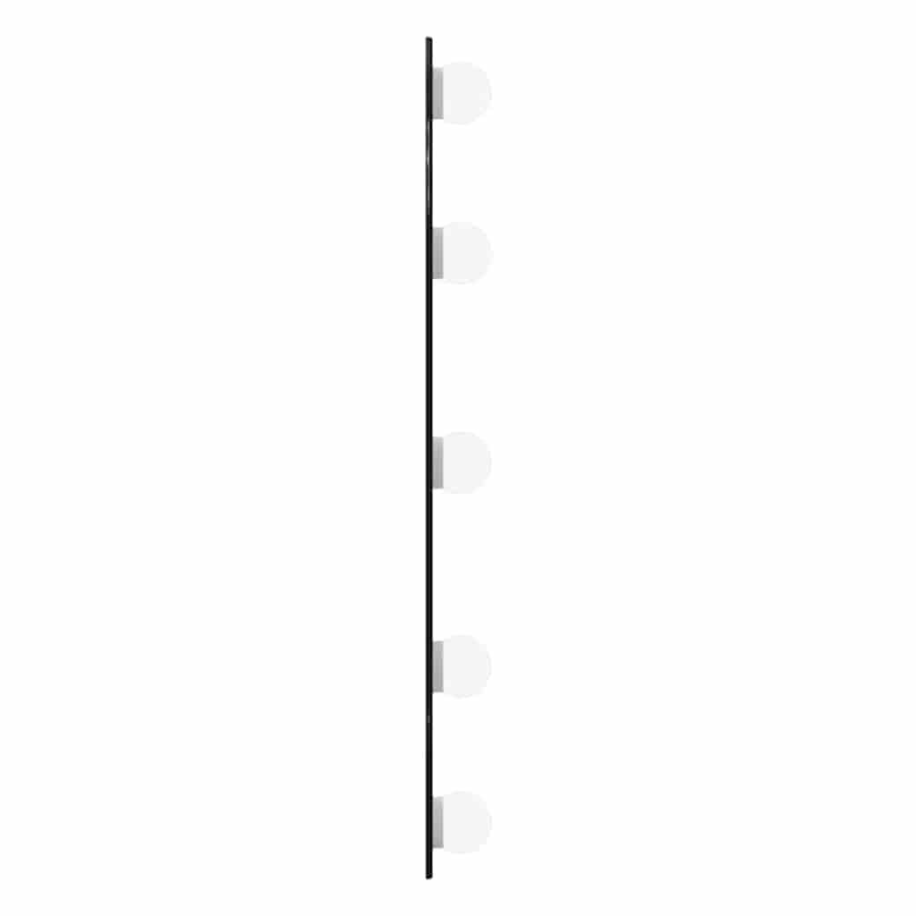 vidaXL Καθρέφτης Τοίχου Οβάλ με Φώτα LED 15x40 εκ. από Γυαλί