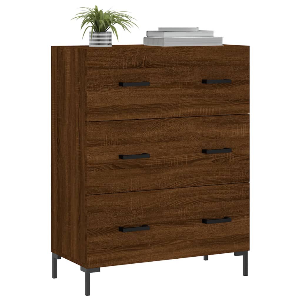 vidaXL Ντουλάπι Καφέ Δρυς 69,5 x 34 x 90 εκ. Επεξεργασμένο Ξύλο