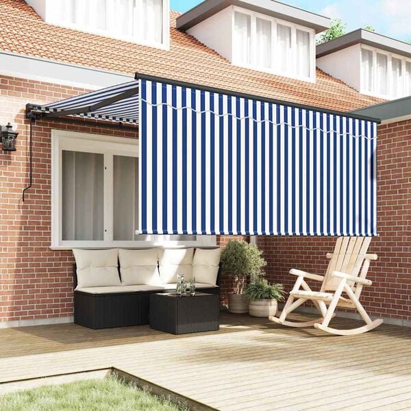 vidaXL Σκηνίτσα Αναδιπλούμενη Μπλε και ανθρακί 350 x 250 εκ