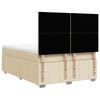 vidaXL &Kappa;&rho;&epsilon;&beta;ά&tau;&iota; Boxspring &mu;&epsilon; &Sigma;&tau;&rho;ώ&mu;&alpha; &Kappa;&rho;&epsilon;&mu; 140x190 &epsilon;&kappa;. &Upsilon;&phi;&alpha;&sigma;&mu;ά&tau;&iota;&nu;&omicron;