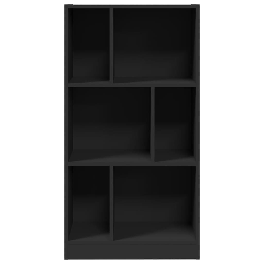 vidaXL Βιβλιοθήκη Μαύρη 57x28,5x107,5 εκ. από Επεξεργασμένο Ξύλο