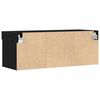 vidaXL Ντουλάπι TV 2 pcs Μαύρη δρυς 80 x 30 x 30 εκ Επεξεργασμένο ξύλο