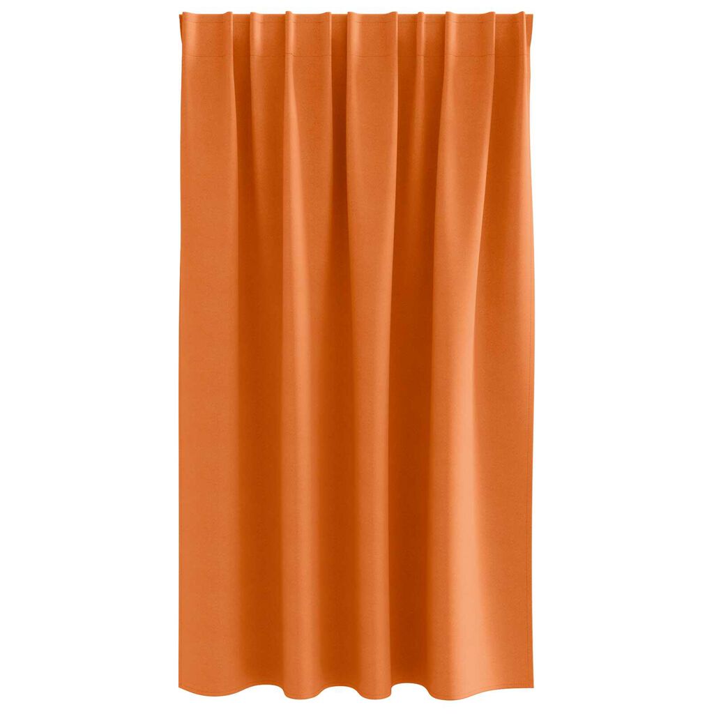 vidaXL Κουρτίνες 2 pcs Φωτεινό Πορτοκάλι 140 x 140 cm Πολυεστέρας