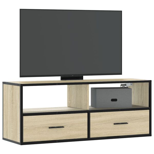 vidaXL Έπιπλο Τηλεόρασης Sonoma Δρυς 100x31x39,5 εκ. Επεξ. Ξύλο