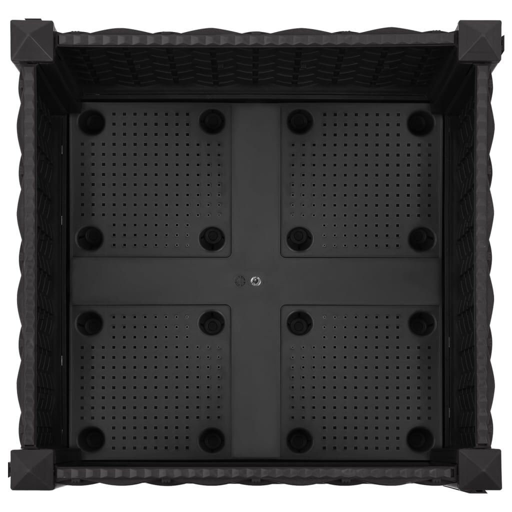 vidaXL Ζαρντινιέρα 40 x 40 x 23 εκ. από Πολυπροπυλένιο