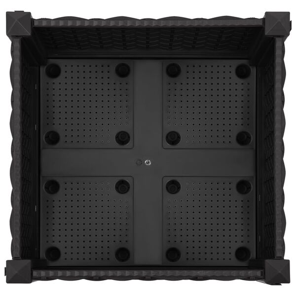 vidaXL Ζαρντινιέρα 40 x 40 x 23 εκ. από Πολυπροπυλένιο