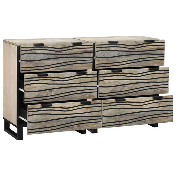 vidaXL Παραδοσιακά Πλευρικά Έπιπλα 2 pcs Λευκό 60 x 33,5 x 75 εκ
