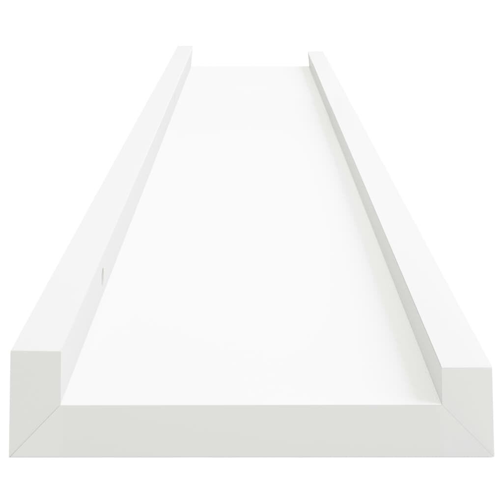 vidaXL Ράφια για Κορνίζες 2 τεμ. Λευκά 80 x 9 x 3 εκ. από MDF