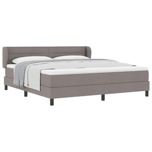 vidaXL &Kappa;&rho;&epsilon;&beta;ά&tau;&iota; &mu;&epsilon; &epsilon;&lambda;&alpha;&tau;ή&rho;&iota;&alpha; &mu;&epsilon; &sigma;&tau;&rho;ώ&mu;&alpha; Taupe 180 x 200 cm ύ&phi;&alpha;&sigma;&mu;&alpha;