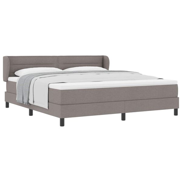 vidaXL &Kappa;&rho;&epsilon;&beta;ά&tau;&iota; &mu;&epsilon; &epsilon;&lambda;&alpha;&tau;ή&rho;&iota;&alpha; &mu;&epsilon; &sigma;&tau;&rho;ώ&mu;&alpha; Taupe 180 x 200 cm ύ&phi;&alpha;&sigma;&mu;&alpha;