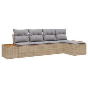 vidaXL &Sigma;&epsilon;&tau; &Kappa;&alpha;&nu;&alpha;&pi;έ &Kappa;ή&pi;&omicron;&upsilon; 6 pcs &Mu;&pi;έ&zeta; &kappa;&alpha;&iota; &Alpha;&nu;&omicron;&iota;&chi;&tau;ό &Gamma;&kappa;&rho;&iota; &Pi;&omicron;&lambda;&upsilon;&rho;&alpha;&tau;ά&nu;