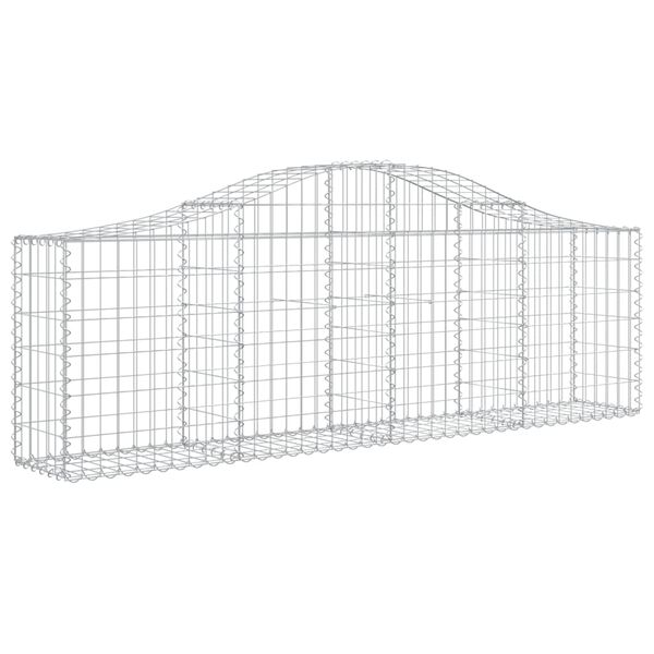 vidaXL Συρματοκιβώτια Τοξωτά 13 τεμ. 200x30x60/80 εκ. Γαλβαν. Ατσάλι