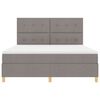 vidaXL &Kappa;&rho;&epsilon;&beta;ά&tau;&iota; &mu;&epsilon; &epsilon;&lambda;&alpha;&tau;ή&rho;&iota;&alpha; &mu;&epsilon; &sigma;&tau;&rho;ώ&mu;&alpha; Taupe 180 x 200 cm ύ&phi;&alpha;&sigma;&mu;&alpha;