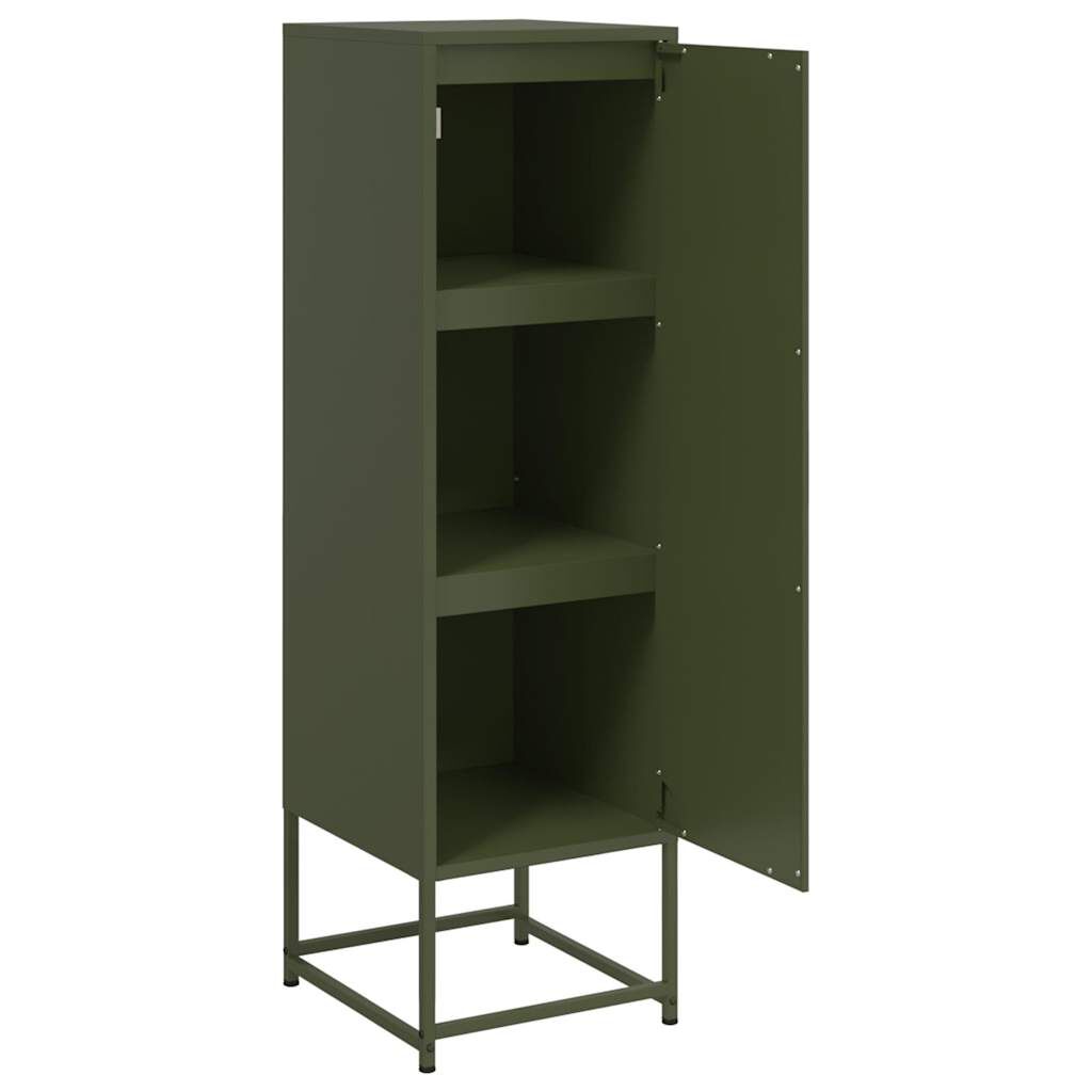 vidaXL Ντουλάπι Πράσινο Λαδί 36x39x123 εκ. από Ατσάλι
