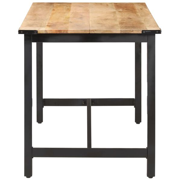 vidaXL Τραπεζαρία 140 x 70 x 76 εκ. από Μασίφ Ακατέργαστο Ξύλο Μάνγκο