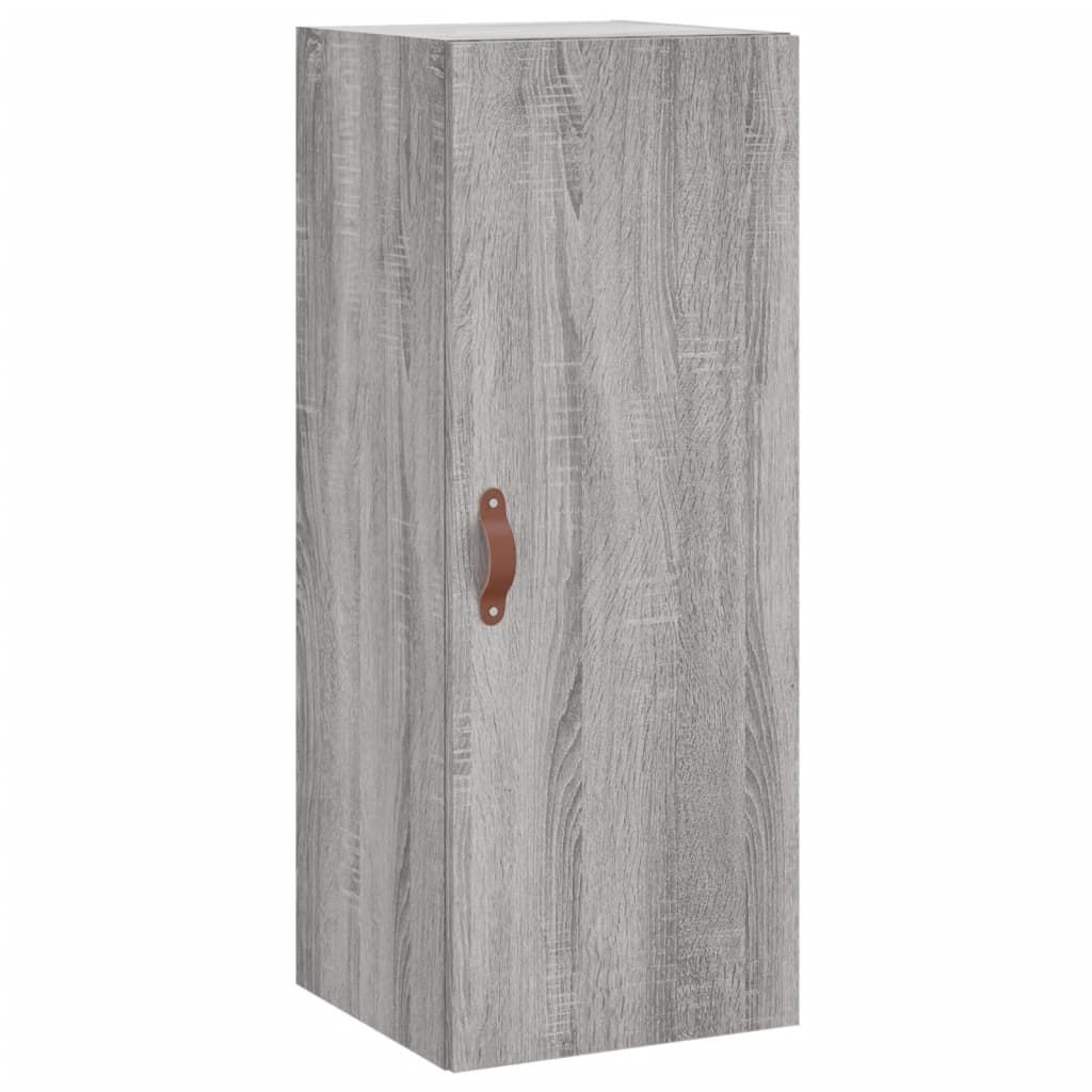 vidaXL Μπουφές Sonoma Γκρι 34,5 x 34 x 180 εκ. από Επεξεργασμένο Ξύλο