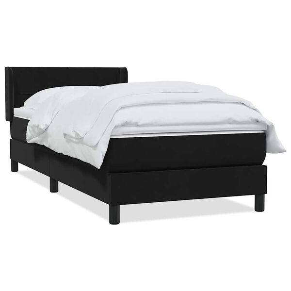 vidaXL &Kappa;&rho;&epsilon;&beta;ά&tau;&iota; Boxspring &mu;&epsilon; &Sigma;&tau;&rho;ώ&mu;&alpha; &Mu;&alpha;ύ&rho;&omicron; 90x210 &epsilon;&kappa;. &Beta;&epsilon;&lambda;&omicron;ύ&delta;&iota;&nu;&omicron;